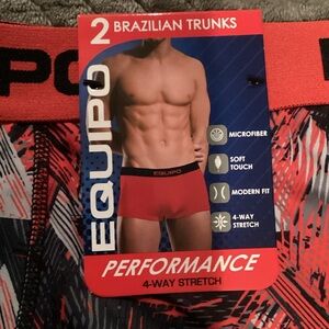 Kohl's Equipo Red and Black Boxer Briefs. H